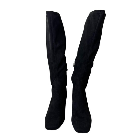 Donald Pliner Florish Stretch Square Toe Block Heel Tall Boots •Size 9M • NWT - Picture 5 of 16